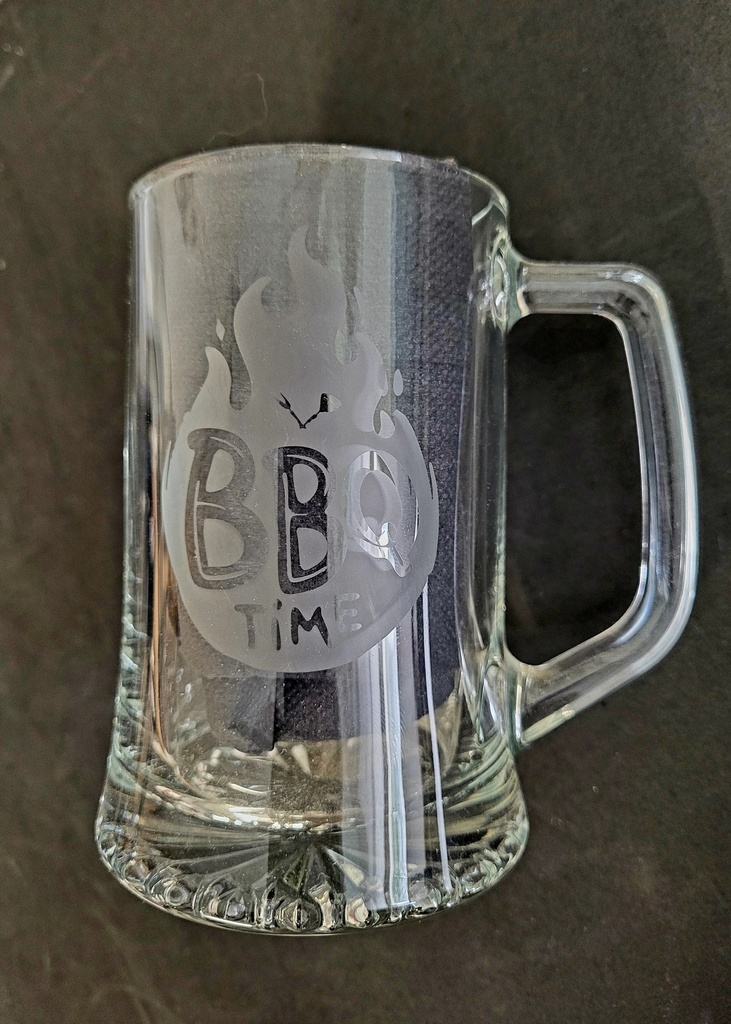 Chope de bière gravée 32 cl