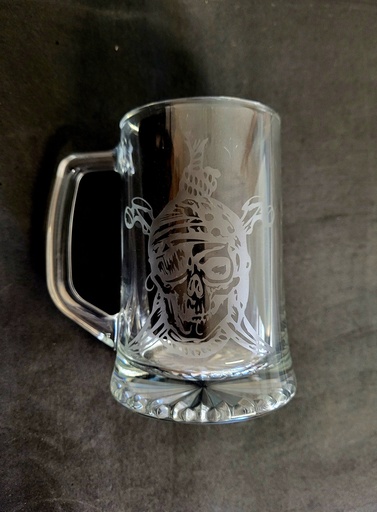 Chope de bière gravée 32 cl