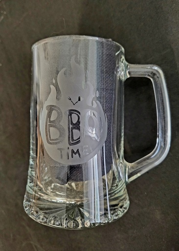 Chope de bière gravée 32 cl