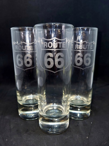 3 verres gravée