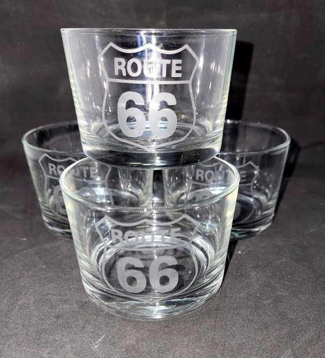 4 verres bodega gravée 