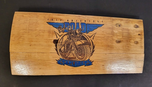 Tableau bois gravée et peint